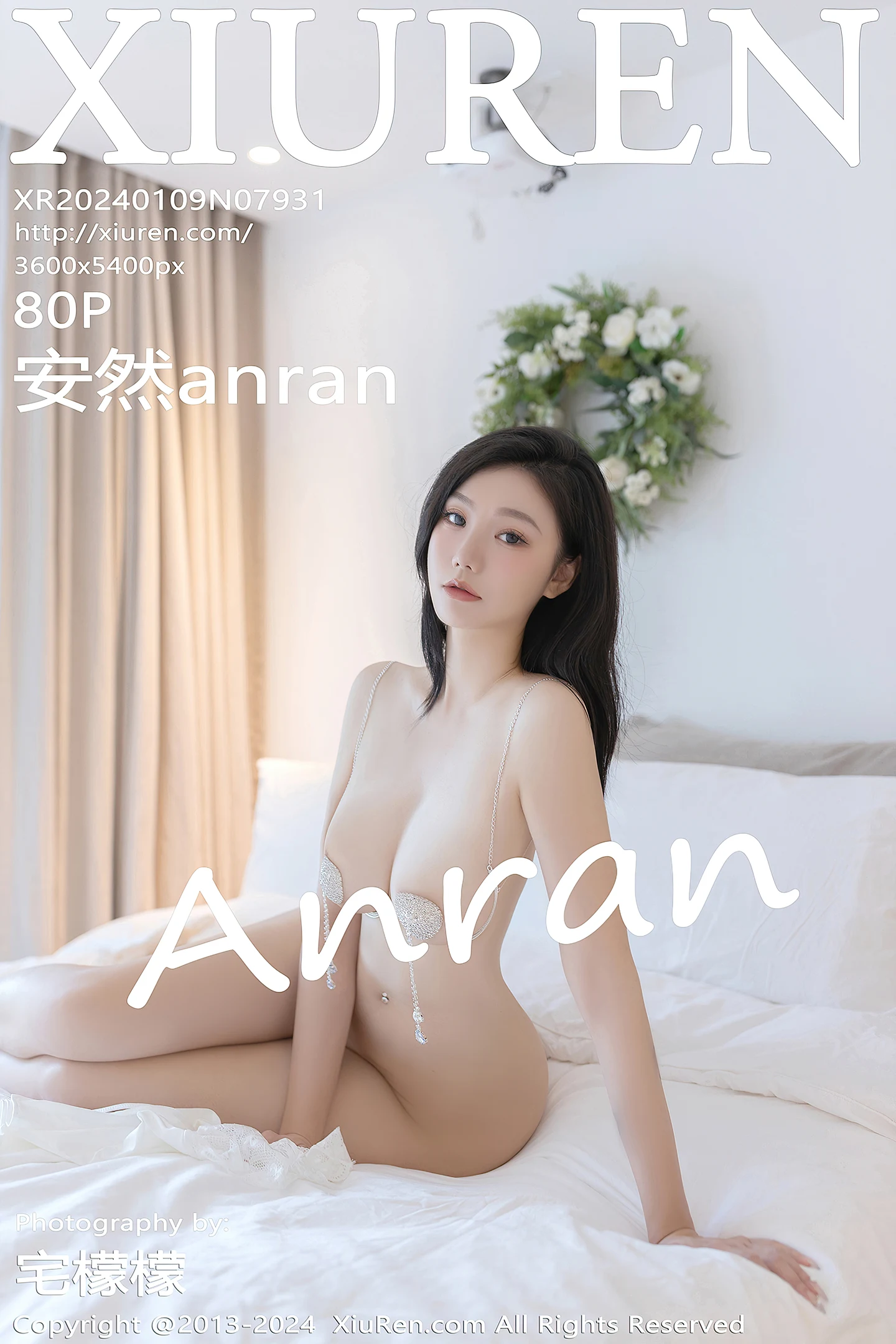 [XiuRen秀人网]No.7931_模特安然anran性感白色轻透薄纱情趣服露火辣身材遮点诱惑写真80P-秀人网 - XiuRen.Space